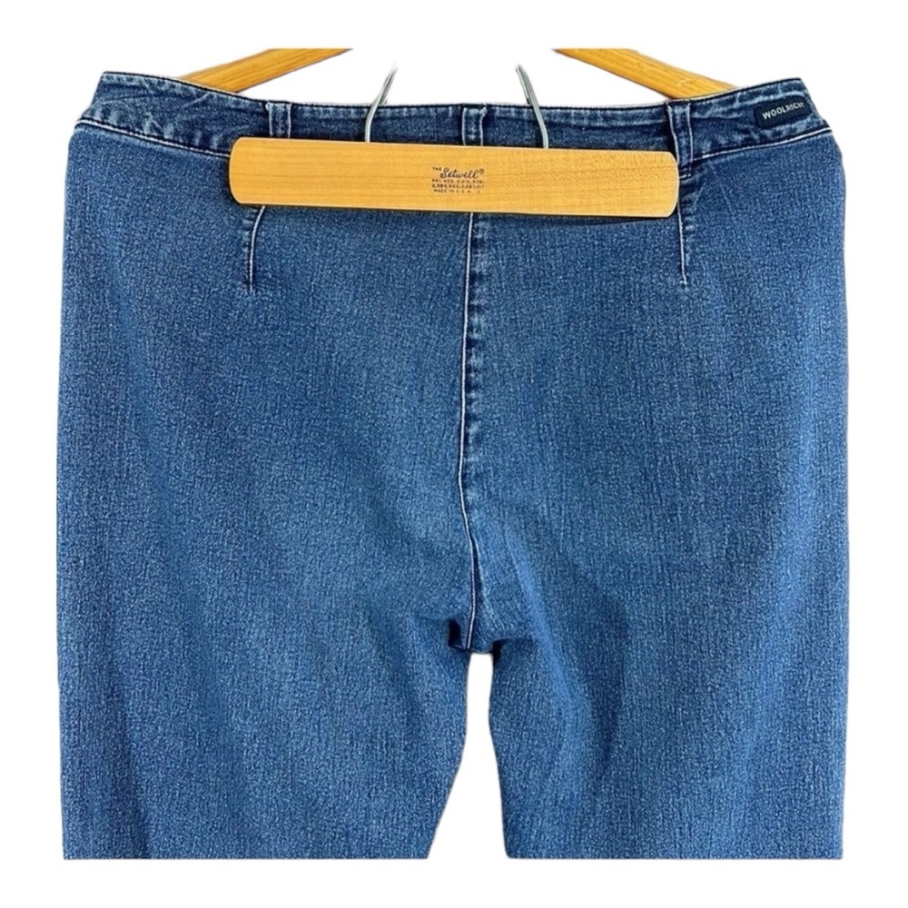 Woolrich Vintage Stretch Bootcut Button Tab Trouser Style Jeans Size 10 Petite - Picture 4 of 6